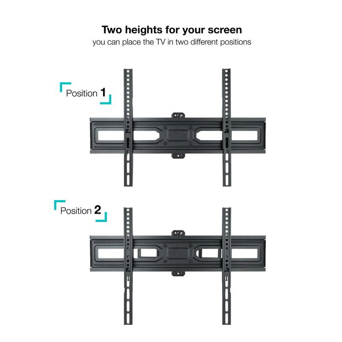 TooQ Soporte Pared TV Giratorio Inclinable LP7863TN-B para TV 37-70" hasta 35 kg, Negro, Nivelable, Compatible Curvas y VESA 100x100 a 600x400